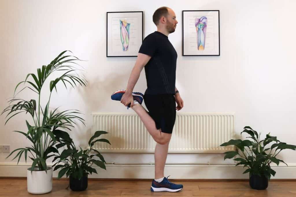 Picture of James McCormack doing a Quadriceps stretch