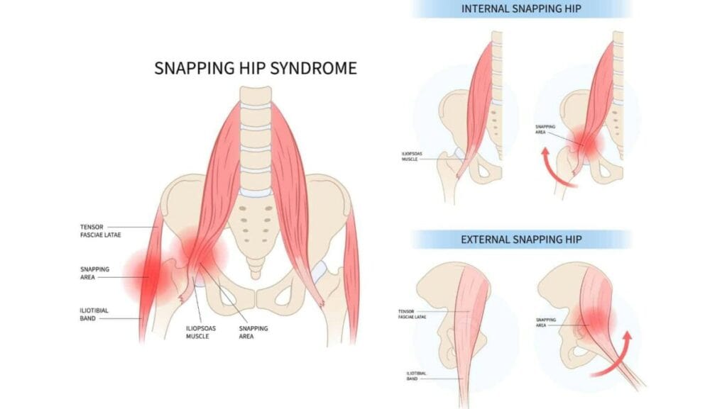 Snapping Hip Syndrome diagram