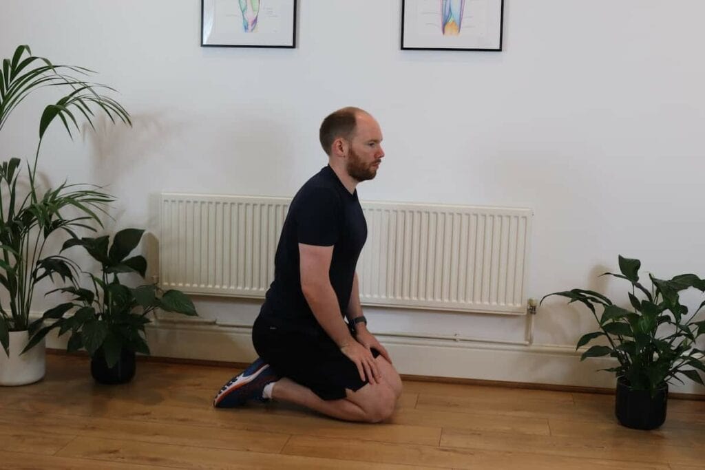 Picture of James McCormack doing a Anterior Tibialis Stretch