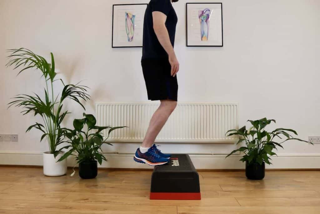 James McCormack doing a Soleus Heel Raise exercise