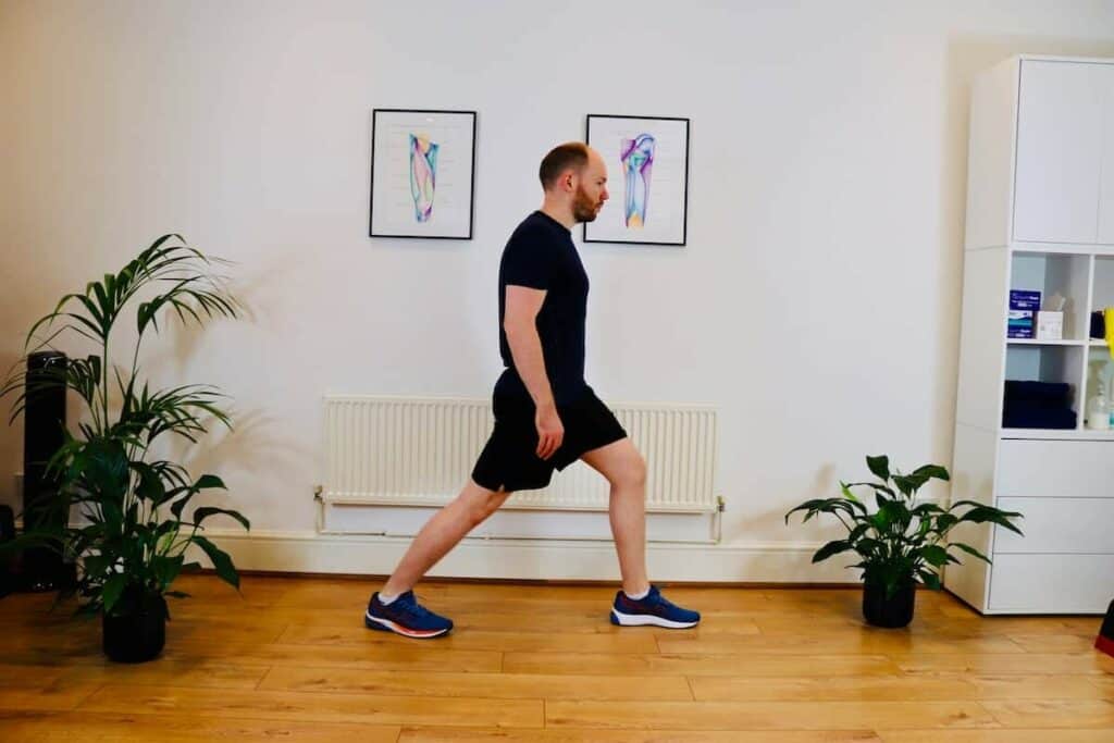 Picture of James McCormack doing a Standing Gastrocnemius Stretch