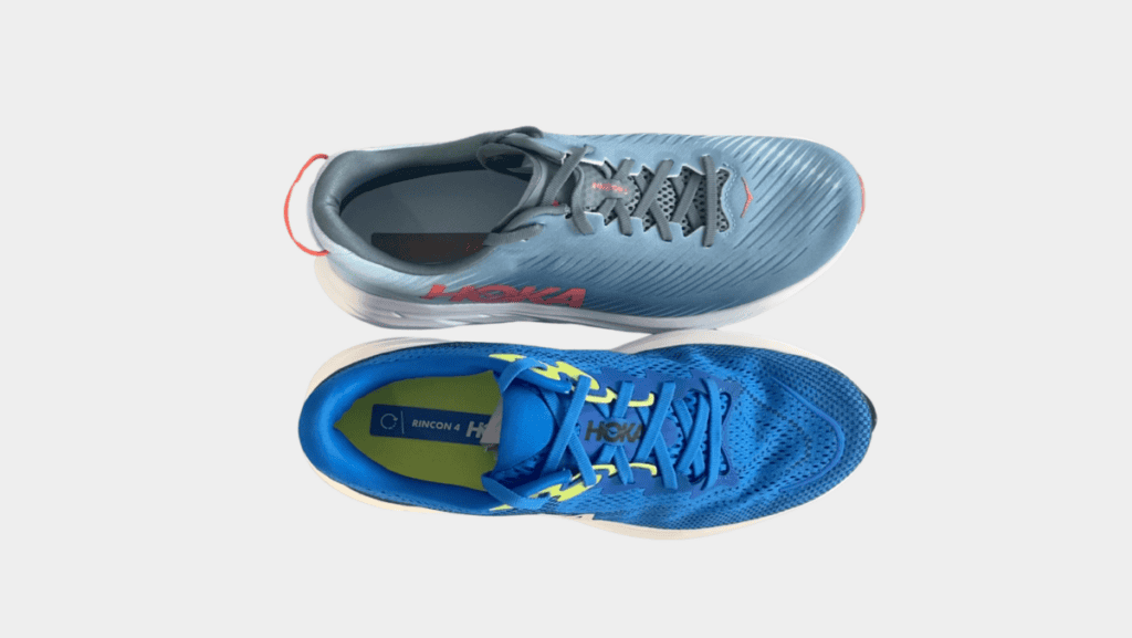 Picture of Hoka Rincon 4 vs 3 Upper